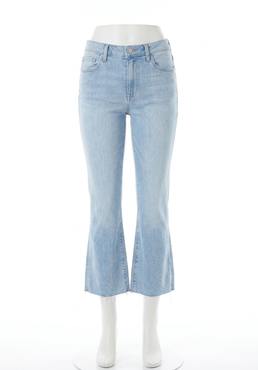 New L'agence Kendra High Rise Crop Flare Jeans In Baybridge